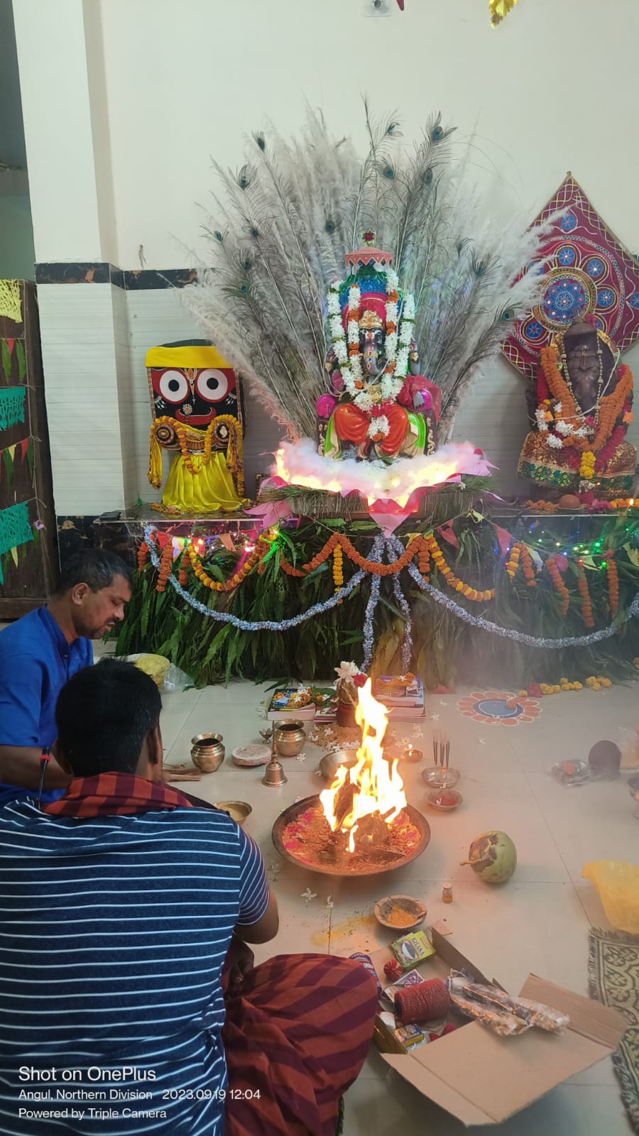 Ganesh Puja Celebration at NKC CTE, Angul